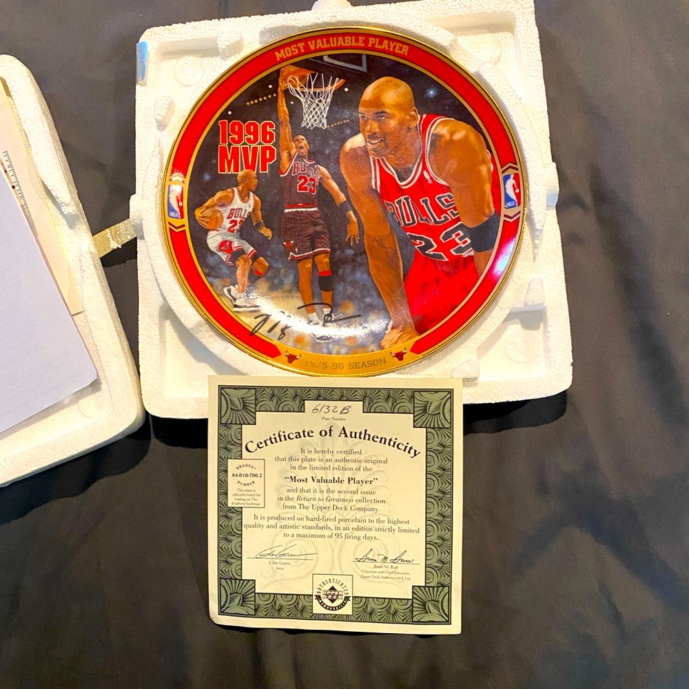 Michael Jordan Bradford exchange plate